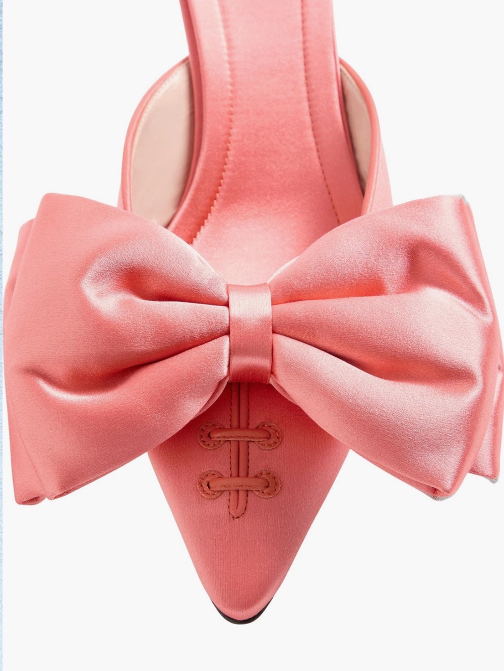 Valentino Garavani Yolande Bow Pointed Toe Mule Pump - Picture 2 of 8